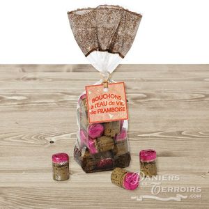 Chocolate corks with raspberry brandy