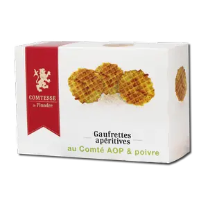 Comté and pepper wafers