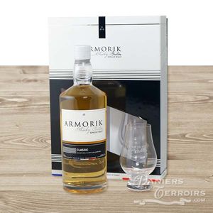 Single Malt Whisky Armorik Double Maturation Boxed set 2 glasses