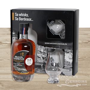 Whisky Bordeaux Moon Harbour Pier 2 Boxed set 2 glasses