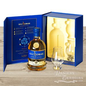 Single Malt Whisky Islay KILCHOMAN Machir Bay Boxed set 2 glasses