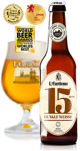 Traditional beer, L'Eurélienne Dunkle Weisse, 15 years anniversary