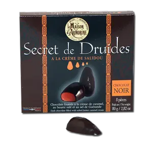 Le secret des druides Chocolate-covered caramel heart 8 pieces