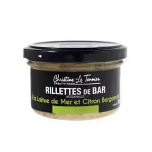 Rillettes of sea bass, sea lettuce & lemon bergamot