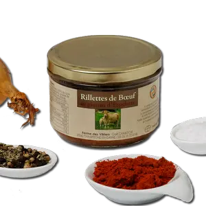 Beef rillettes with Espelette pepper