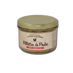 Chicken rillettes in goose fat