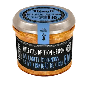 Rillettes of Albacore Tuna with onion confit and organic cider vinegar