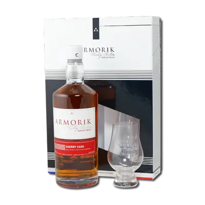 Single Malt Whisky Armorik Sherry Cask Coffret 2 verres