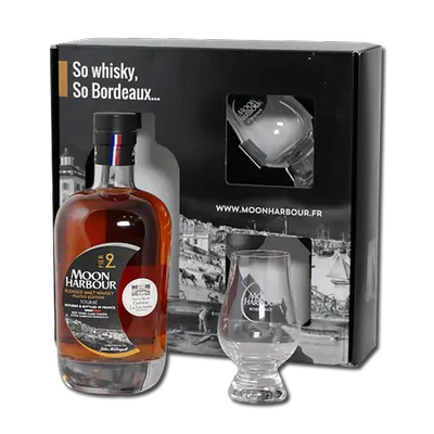 Whisky Bordeaux Moon Harbour Pier 2 Coffret 2 verres