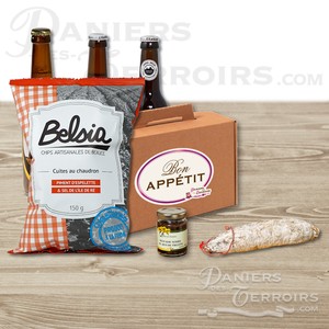 Traditional beer tasting basket