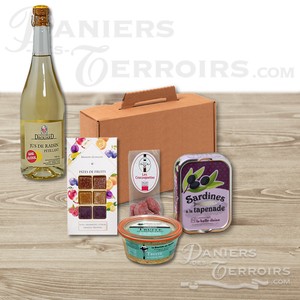 Non-alcoholic gourmet basket