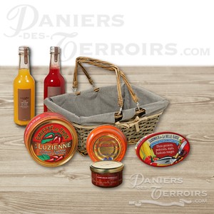 Non-alcoholic seafood picnic basket